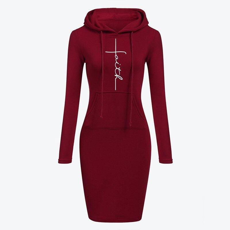 LovelyRLovely LovelyRLovely Women Hoodie Sweatshirt Dress