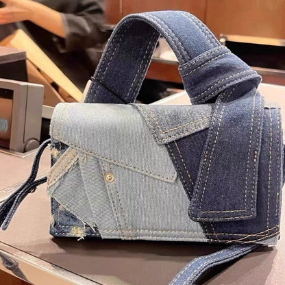 LovelyRLovely LovelyRLovely Women Jeans Stitching Cros Picture Color LovelyRLovely Women Jeans Stitching Crossbody Bag