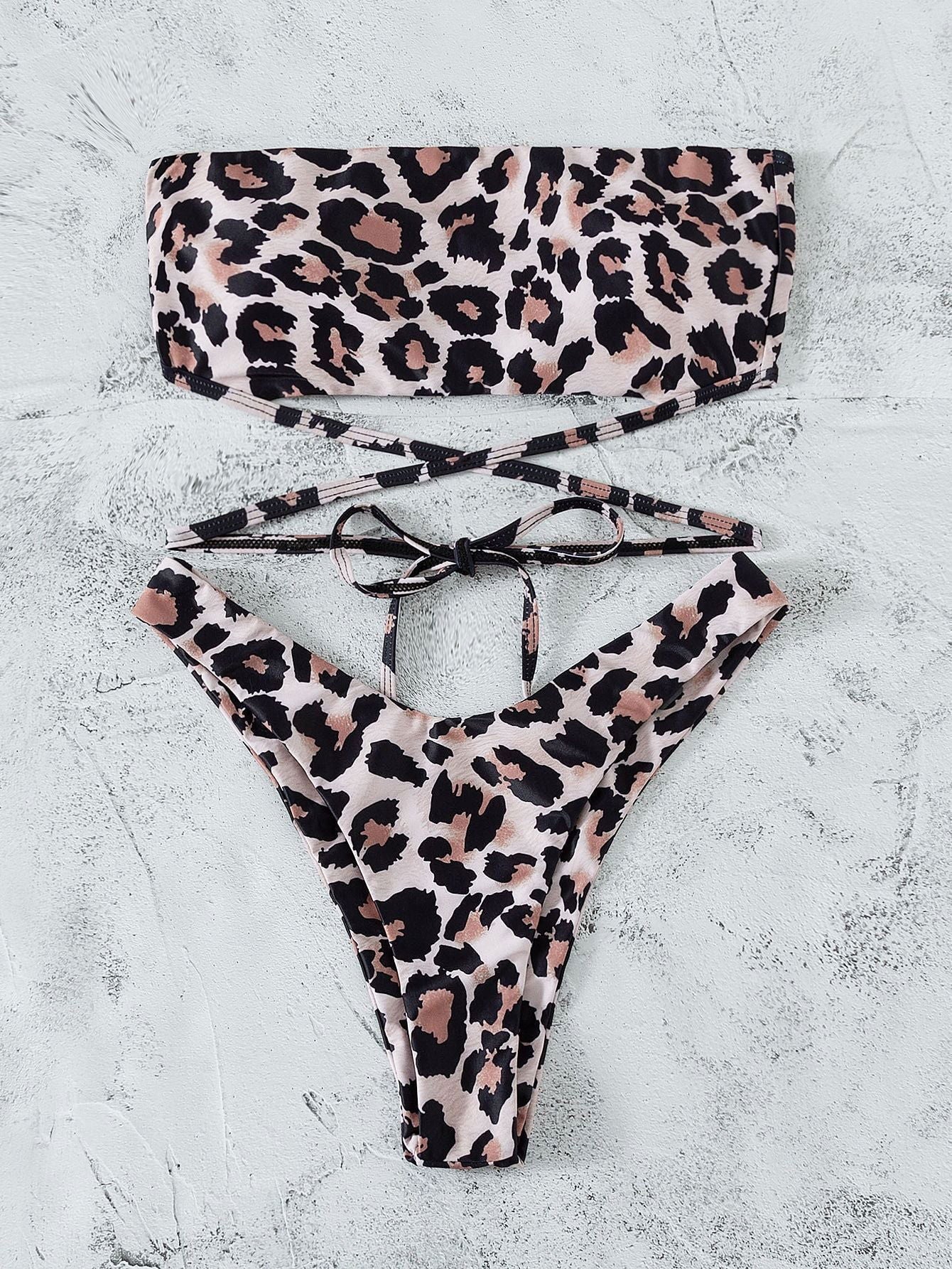 LovelyRLovely LovelyRLovely Women Leopard Print Bikini Leopard / L LovelyRLovely Women Leopard Print Bikini