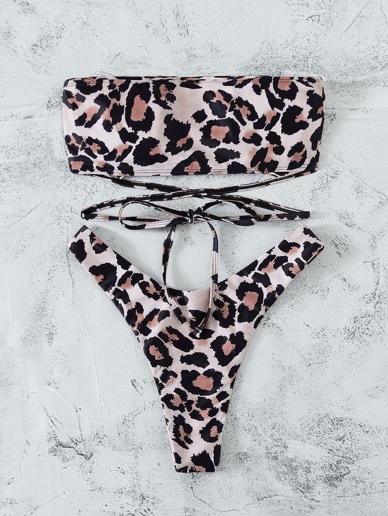 LovelyRLovely LovelyRLovely Women Leopard Print Bikini LovelyRLovely Women Leopard Print Bikini