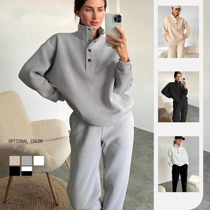 LovelyRLovely LovelyRLovely Women's 2pcs Oversized Pul LovelyRLovely Women's 2pcs Oversized Pullover Tracksuit Set