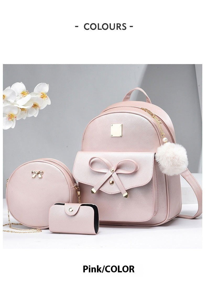 LovelyRLovely LovelyRLovely Women's All-match Casual B LovelyRLovely Women's All-match Casual Backpack Set