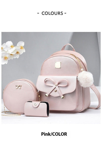 LovelyRLovely LovelyRLovely Women's All-match Casual B LovelyRLovely Women's All-match Casual Backpack Set