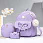 LovelyRLovely LovelyRLovely Women's All-match Casual B Purple LovelyRLovely Women's All-match Casual Backpack Set