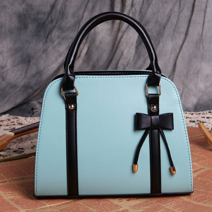 LovelyRLovely LovelyRLovely Women's Bow Handbag Blue LovelyRLovely Women's Bow Handbag