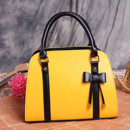 LovelyRLovely LovelyRLovely Women's Bow Handbag Yellow LovelyRLovely Women's Bow Handbag