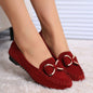 LovelyRLovely LovelyRLovely Women's Bowknot Flat Shoes Wine Red / Size35 LovelyRLovely Women's Bowknot Flat Shoes