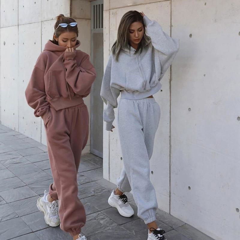 LovelyRLovely LovelyRLovely Women's Casual Hoodie Suit