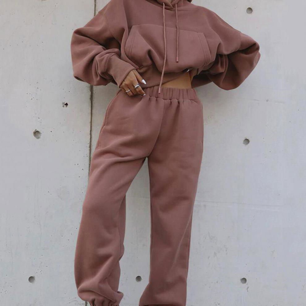 LovelyRLovely LovelyRLovely Women's Casual Hoodie Suit