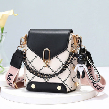 LovelyRLovely LovelyRLovely Women's Chain Bucket Bag Black LovelyRLovely Women's Chain Bucket Bag