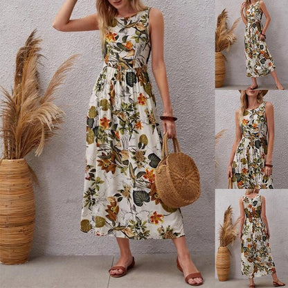 LovelyRLovely LovelyRLovely Women's Fashion Printed Sl LovelyRLovely Women's Fashion Printed Sleeveless Dress