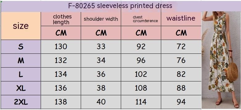 LovelyRLovely LovelyRLovely Women's Fashion Printed Sl LovelyRLovely Women's Fashion Printed Sleeveless Dress