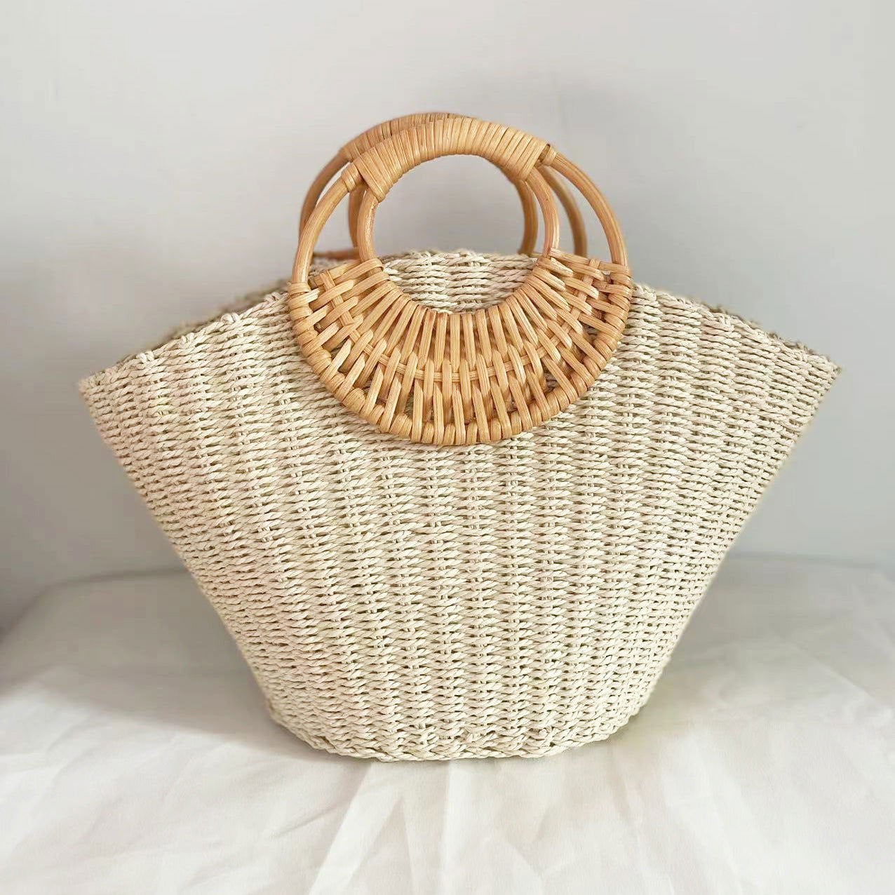 LovelyRLovely LovelyRLovely Women's Fashion Straw Bag Beige LovelyRLovely Women's Fashion Straw Bag