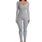 LovelyRLovely LovelyRLovely Women's Fitness Jumpsuit Light grey / 2XL LovelyRLovely Women's Fitness Jumpsuit