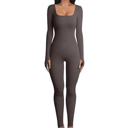 LovelyRLovely LovelyRLovely Women's Fitness Jumpsuit Tea color / 2XL LovelyRLovely Women's Fitness Jumpsuit