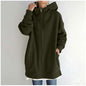 LovelyRLovely LovelyRLovely Women's Fuzzy Full-Zip Hoo Military green / 3XL LovelyRLovely Women's Fuzzy Full-Zip Hoodie Sweatshirt