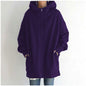 LovelyRLovely LovelyRLovely Women's Fuzzy Full-Zip Hoo Purple / 3XL LovelyRLovely Women's Fuzzy Full-Zip Hoodie Sweatshirt