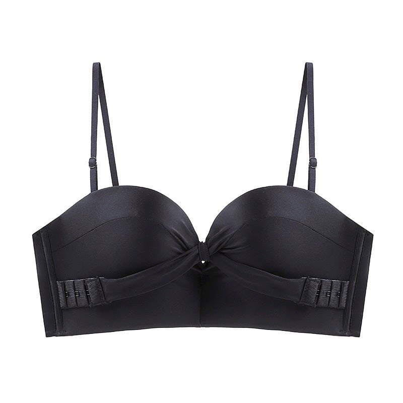 LovelyRLovely LovelyRLovely Women's Glossy Push-up Bra Black / 70A LovelyRLovely Women's Glossy Push-up Bra