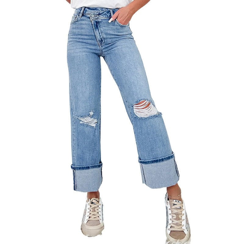 LovelyRLovely LovelyRLovely Women's High Waist Ripped Jeans / 10 LovelyRLovely Women's  High Waist Ripped Jeans