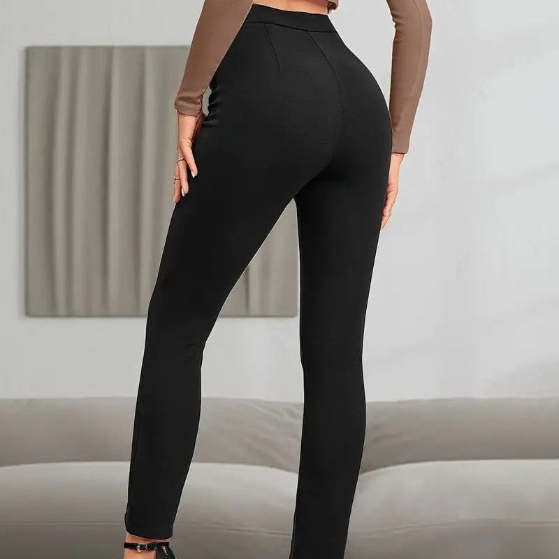 LovelyRLovely LovelyRLovely Women's High Waist Split S LovelyRLovely Women's High Waist Split Slim Fit Pants