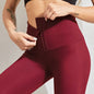 LovelyRLovely LovelyRLovely Women's High Waist Yoga Pa Wine Red / L LovelyRLovely Women's High Waist Yoga Pants