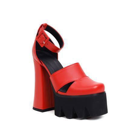 LovelyRLovely LovelyRLovely Women's Hollowed-out Strap LovelyRLovely Women's Hollowed-out Strapping Heels