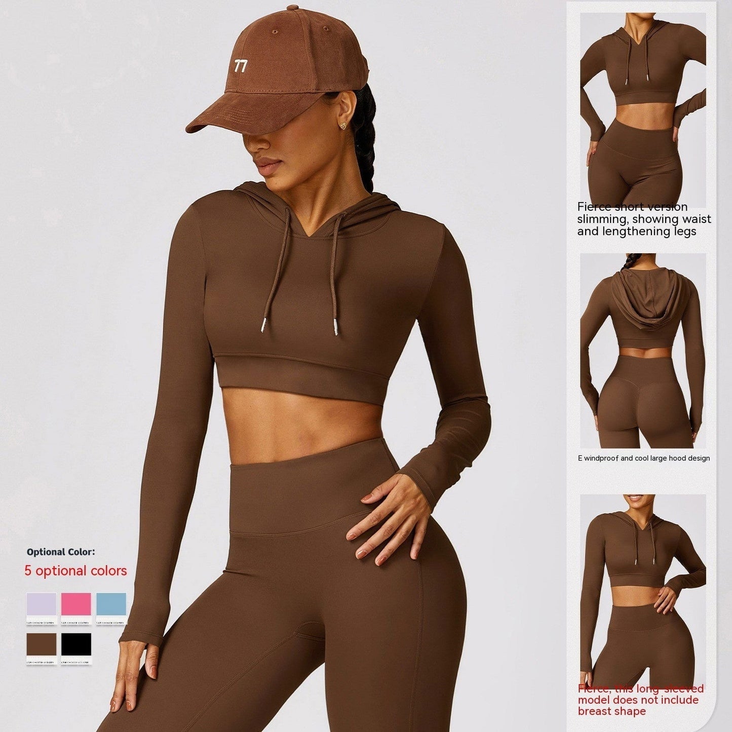 LovelyRLovely LovelyRLovely Women's Hooded Workout Clo LovelyRLovely Women's Hooded Workout Clothes