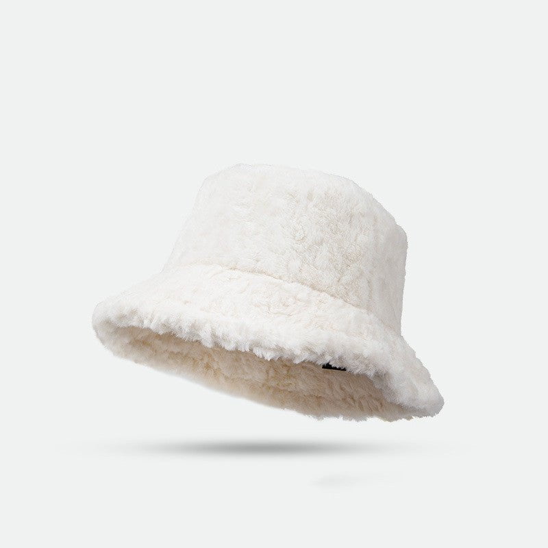 LovelyRLovely LovelyRLovely Women's Lambswool Winter W White / 56to59CM LovelyRLovely Women's Wool Winter Warm Bucket Hat