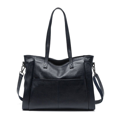 LovelyRLovely LovelyRLovely Women's Large Capacity Han Black LovelyRLovely Women's Genuine Leather Large Capacity Handbag