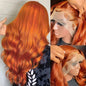 LovelyRLovely LovelyRLovely Women's Long Curly Lace Fr Orange / 10inches LovelyRLovely Women's Long Curly Lace Front Wig