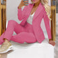 LovelyRLovely LovelyRLovely Women's Long Sleeve Jacket Dark Pink / XS LovelyRLovely Women's Long Sleeve Jacket And Trouser Suit