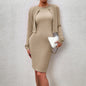 LovelyRLovely LovelyRLovely Women's Long Sleeve Sheath Khaki / L LovelyRLovely Women's Long Sleeve Sheath Dress Suit