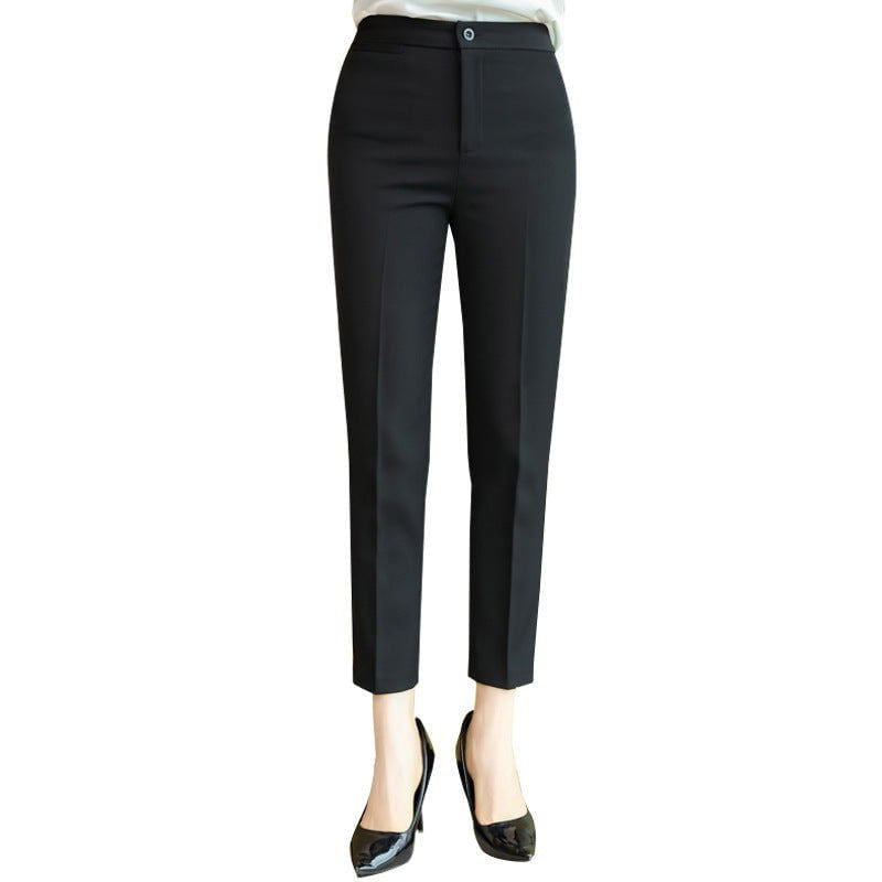 LovelyRLovely LovelyRLovely Women's Mid-waist Black Tr LovelyRLovely Women's Mid-waist Black Trousers