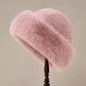 LovelyRLovely LovelyRLovely Women's Mink-like Bucket H Pink LovelyRLovely Women's Mink-like Bucket Hat