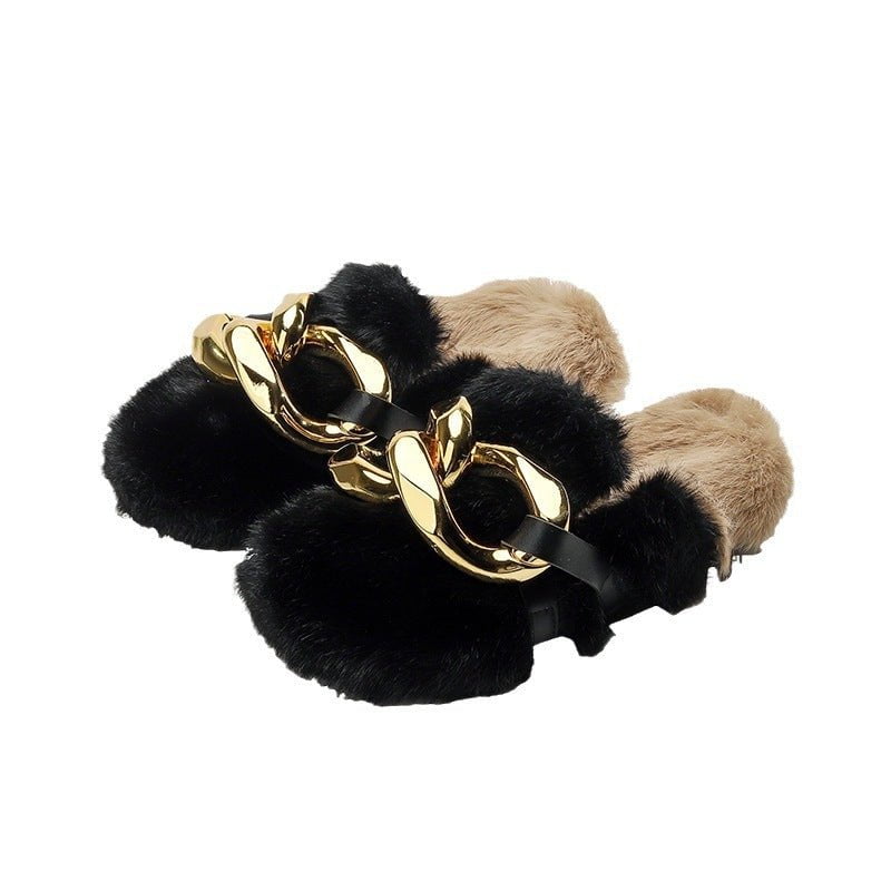 LovelyRLovely LovelyRLovely Women's Outerwear Mink Fur LovelyRLovely Women's Outerwear Mink Fur Slippers