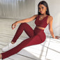 LovelyRLovely LovelyRLovely Women's Pineapple Lattice Wine red / L LovelyRLovely Women's Pineapple Lattice Activewear Suit