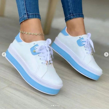 LovelyRLovely LovelyRLovely Women's Platform Casual Sn Blue / Size36 LovelyRLovely Women's Platform Casual Sneakers