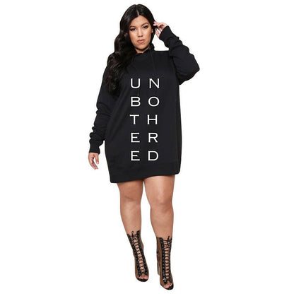 LovelyRLovely LovelyRLovely Women's Plus Size Hoodie S Black / 5XL LovelyRLovely Women's Plus Size Hoodie Sweater Dress