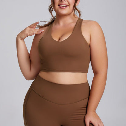 LovelyRLovely LovelyRLovely Women's Plus Size Leggings Mocha Coffee Bra / 2XL LovelyRLovely Women's Plus Size Leggings Stretch Suit