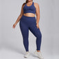 LovelyRLovely LovelyRLovely Women's Plus Size Leggings Navy Blue Bra Trousers / 2XL LovelyRLovely Women's Plus Size Leggings Stretch Suit