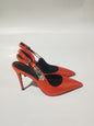 LovelyRLovely LovelyRLovely Women's Rhinestone Pointed Orange Hot Drilling / 34 LovelyRLovely Women's Rhinestone Pointed Toe Strap High Heels