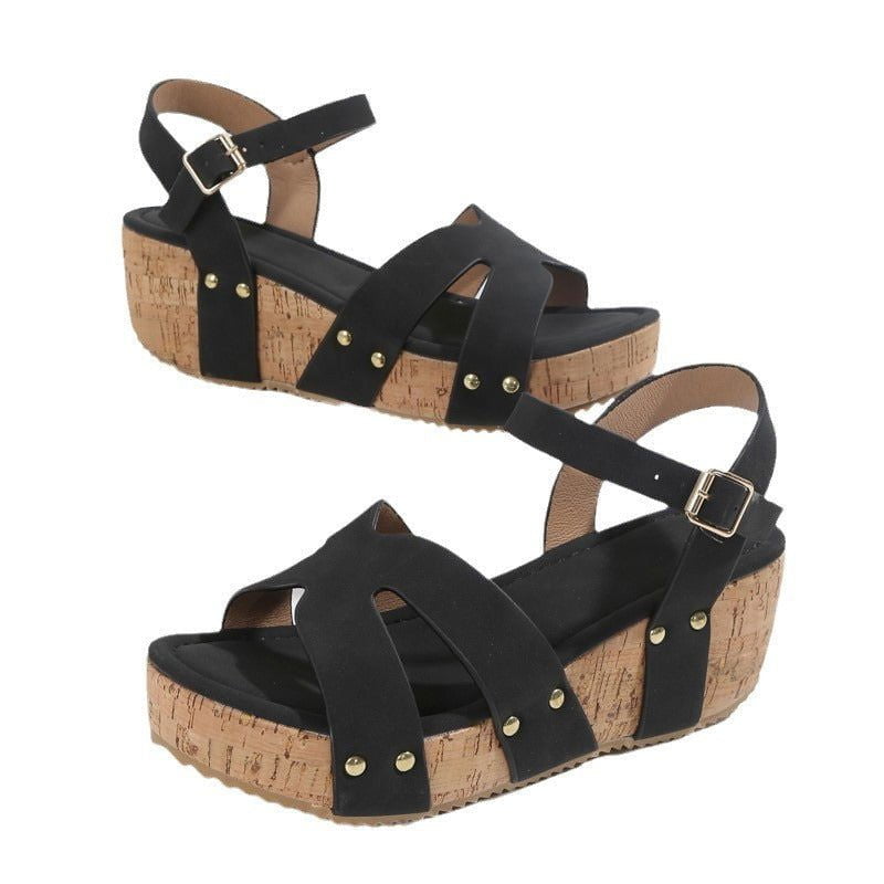 LovelyRLovely LovelyRLovely Women's Rope Bottom Platfo LovelyRLovely Women's Rope Bottom Platform Sandals