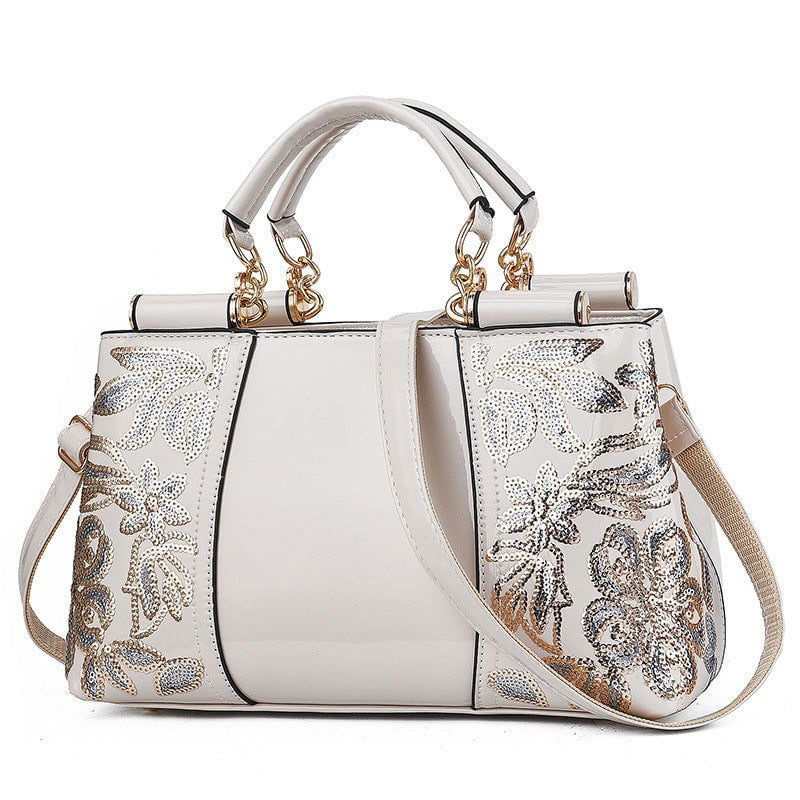 LovelyRLovely LovelyRLovely Women's Sequin Hand And Sh Off white LovelyRLovely Women's Sequin Hand And Shoulder Bag