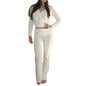 LovelyRLovely LovelyRLovely Women's Sexy Long Sleeve S White suit / L LovelyRLovely Women's Sexy Long Sleeve Sweater And High Waist Pants Set