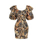 LovelyRLovely LovelyRLovely Women's Sexy Lotus Leaf La A / L LovelyRLovely Women's Sexy Lotus Leaf Lantern Sleeve Dress