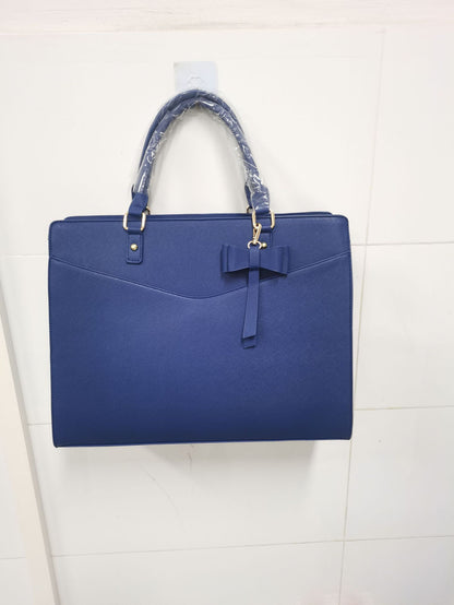 LovelyRLovely LovelyRLovely Women's Solid Color Handba Blue / 42X15X32CM LovelyRLovely Women's Solid Color Handbag + Laptop Bag