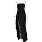 LovelyRLovely LovelyRLovely Women's Strapless Split Lo Black / L LovelyRLovely Women's Strapless Split Long Dress