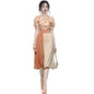 LovelyRLovely LovelyRLovely Women's Temperament Printe Orange / L LovelyRLovely Women's Temperament Printed Skirt 2pcs Set