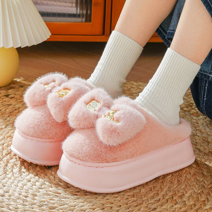 LovelyRLovely LovelyRLovely Women's Thick-soled Cotton Pink / 36 To 37 LovelyRLovely Women's Thick-soled Cotton Slippers