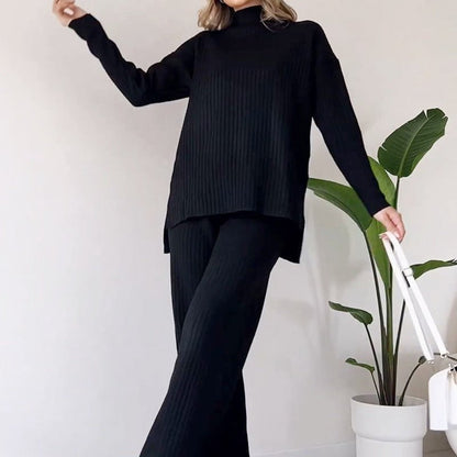 LovelyRLovely LovelyRLovely Women's Turtleneck Top And Black / L LovelyRLovely Women's Turtleneck Top And Trousers Suit